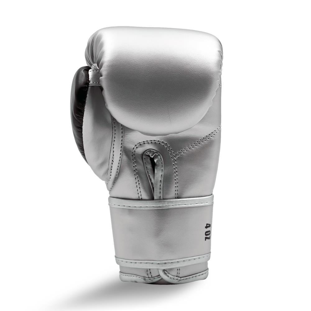 Ringside Junior PU Boxing Gloves - Silver/Black-FEUK
