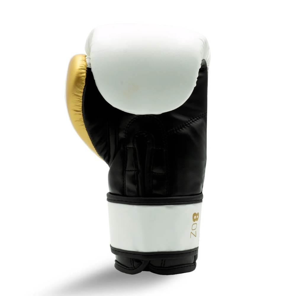 Ringside Junior PU Boxing Gloves - White/Gold-Ringside Boxing