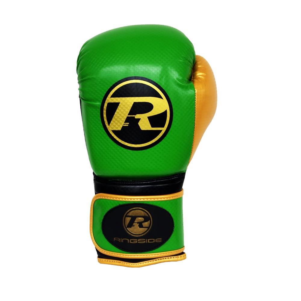 Ringside Pro Fitness Boxing Gloves - Green/Gold