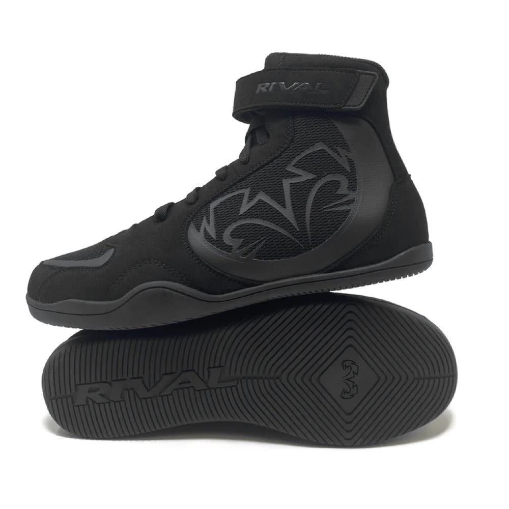 Rival Genesis 3 Boxing Boots - Black-Rival Boxing