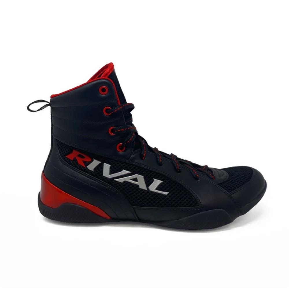 Rival Guerrero Deluxe Boxing Boots - Black/Red-Rival Boxing