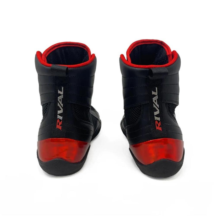 Rival Guerrero Deluxe Boxing Boots - Black/Red-Rival Boxing