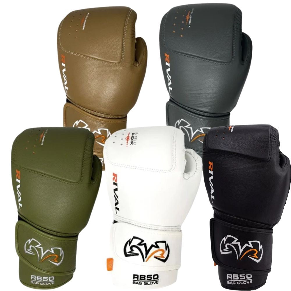 Rival RB50 Intelli-Shock Compact Bag Gloves-Rival Boxing
