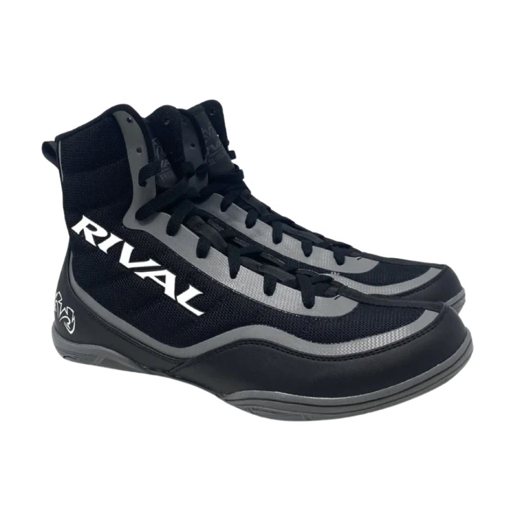 Rival RSX Future Kids Boxing Boots - Black/Grey-Rival Boxing