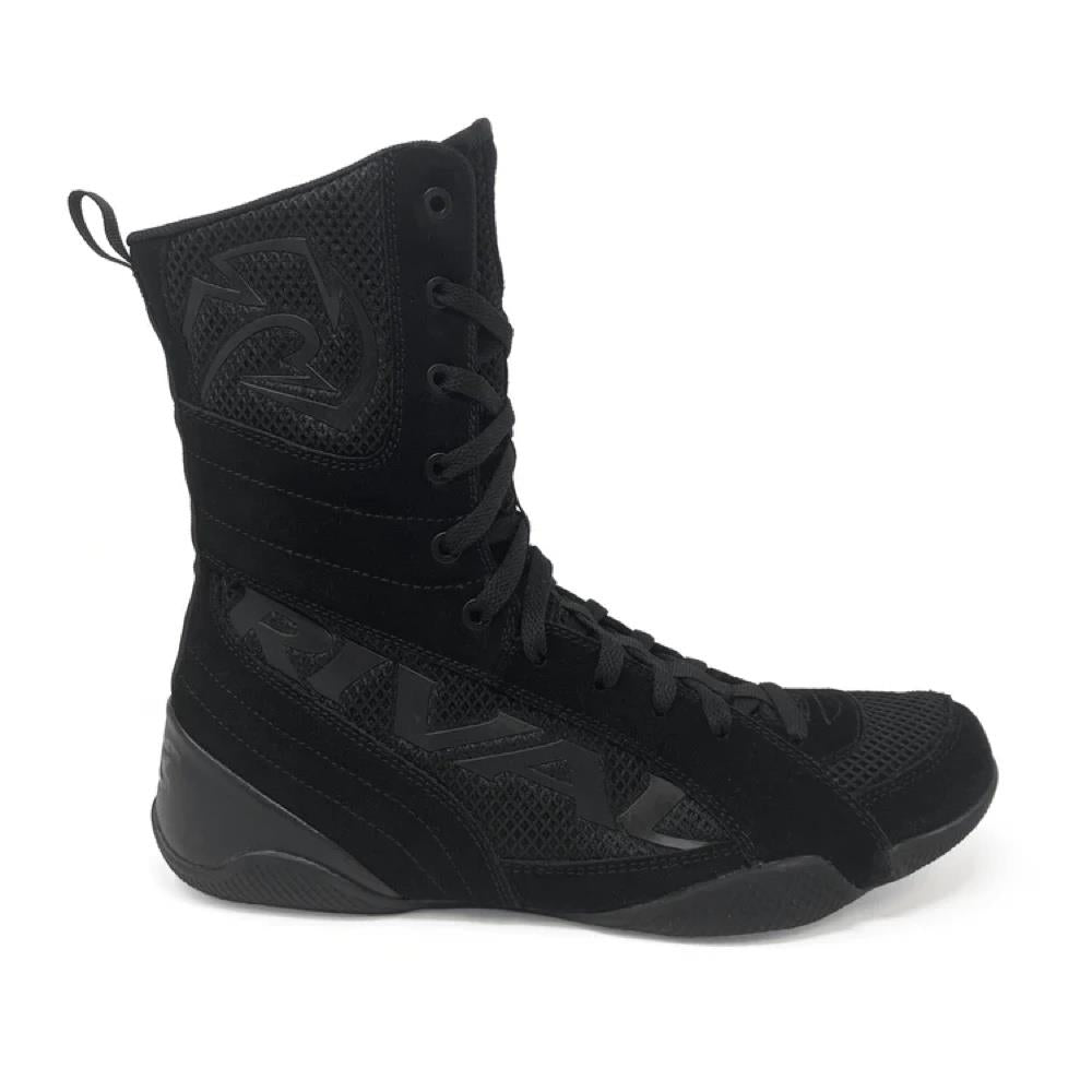 Rival RSX Guerrero High-Top Boxing Boots - Black-Rival Boxing