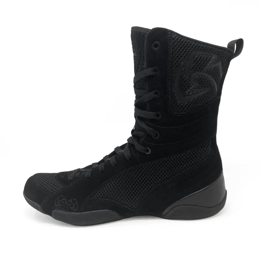 Rival RSX Guerrero High-Top Boxing Boots - Black-Rival Boxing