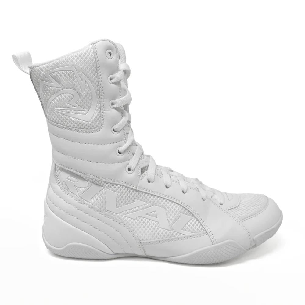 Rival RSX Guerrero High-Top Boxing Boots - White-Rival Boxing