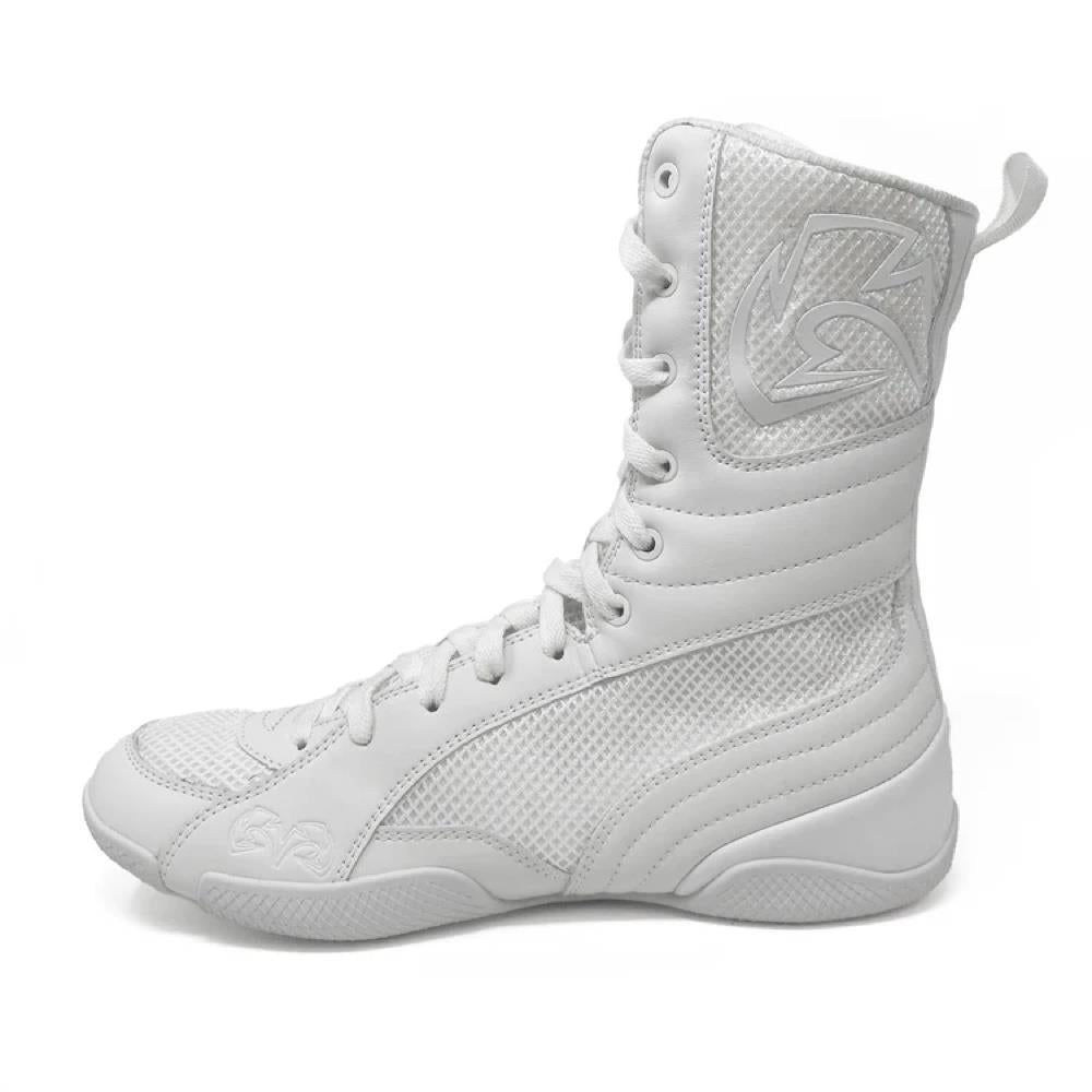 Rival RSX Guerrero High-Top Boxing Boots - White-Rival Boxing