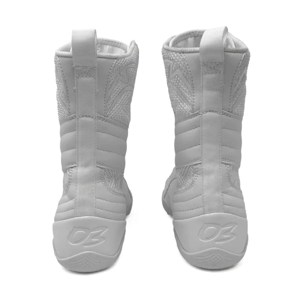 Rival RSX Guerrero High-Top Boxing Boots - White-Rival Boxing