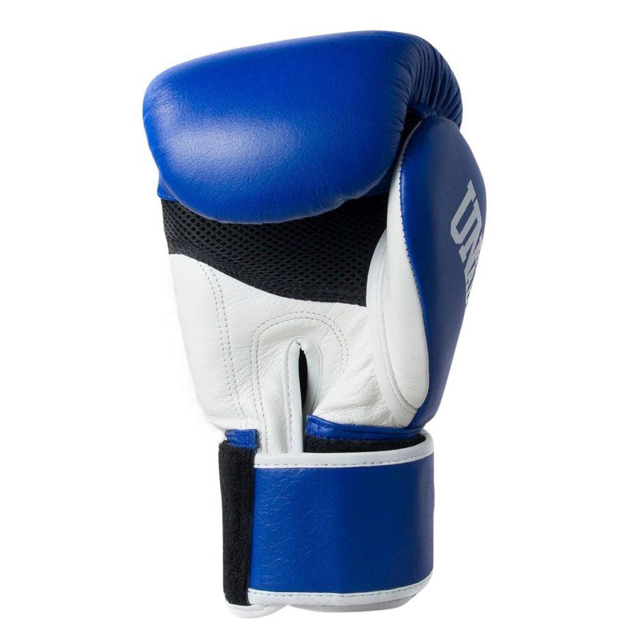 Sandee CoolTec Leather Boxing Gloves Blue/Yellow Fight Equipment