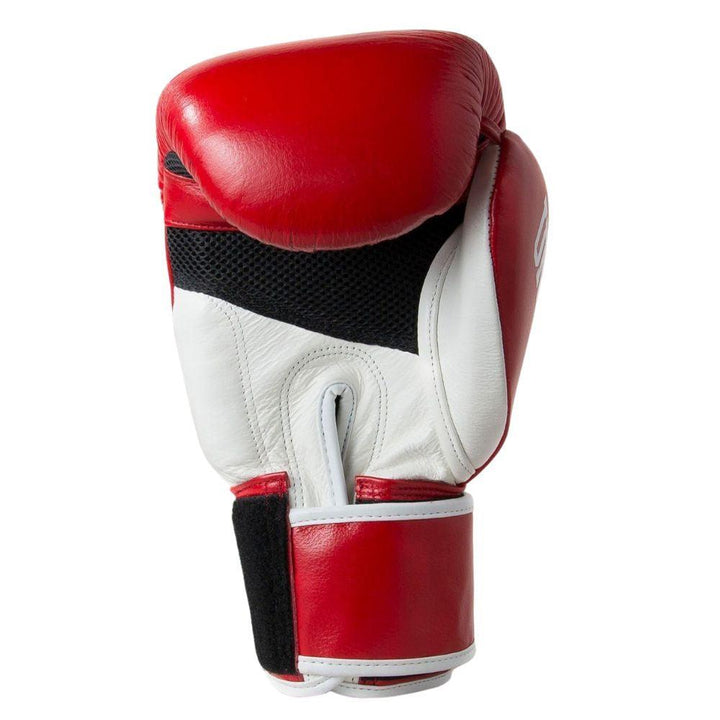 Sandee Cool-Tec Leather Boxing Gloves - Red/White