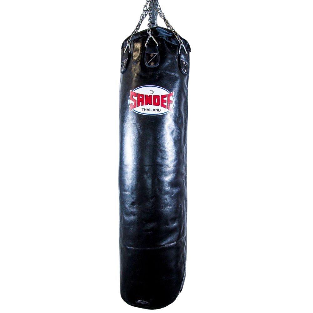 Sandee Full Leather Punch Bag - Black