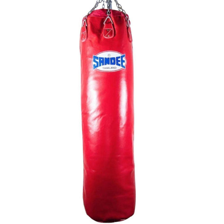 Sandee Full Leather Punch Bag - Red