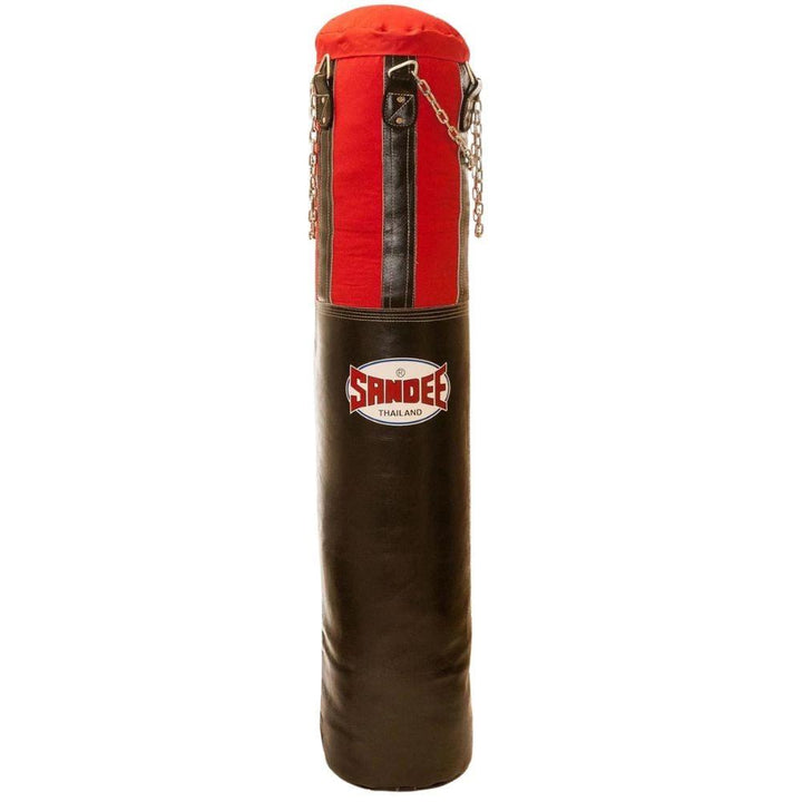 Sandee Half Leather Punch Bag - Black/Red