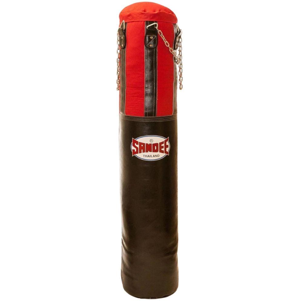 Sandee Half Leather Punch Bag - Black/Red