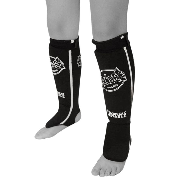 Sandee Lightweight Cotton Shin Guards - Black