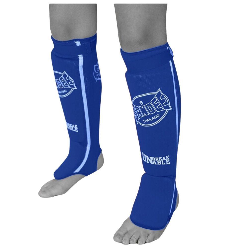 Sandee Lightweight Cotton Shin Guards - Blue