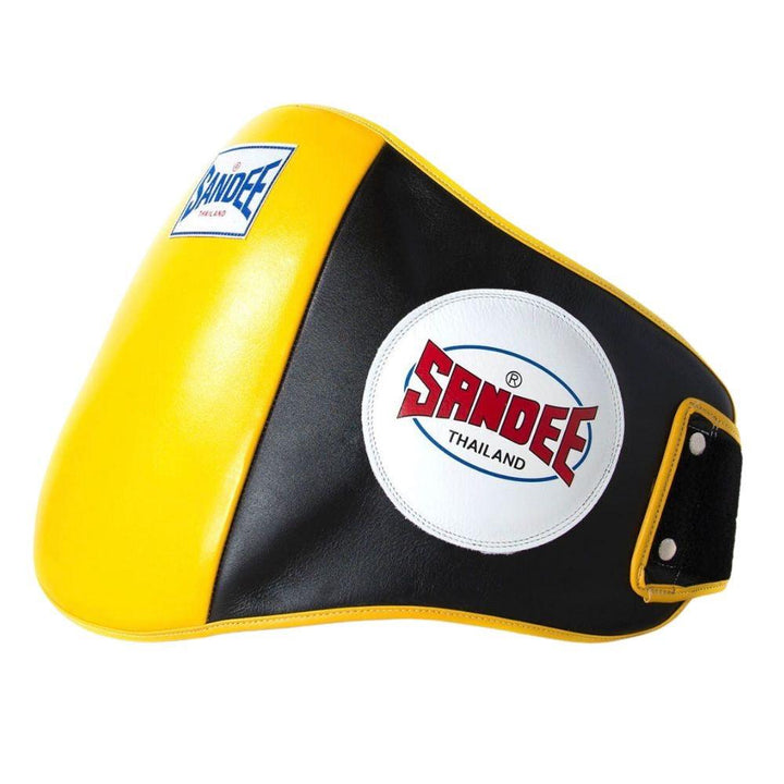 Sandee Muay Thai Belly Pad - Black/Yellow