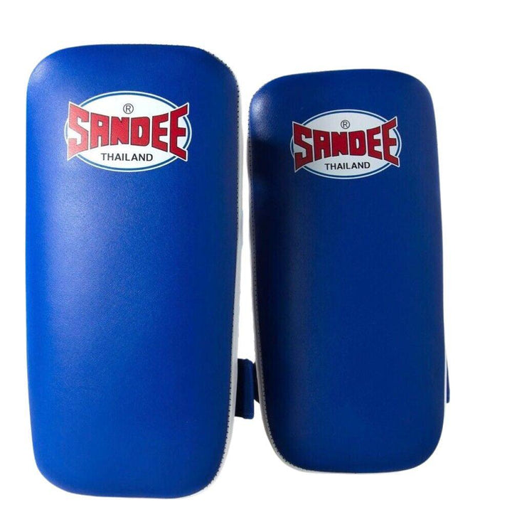 Sandee Muay Thai Kick Pads - Blue/White