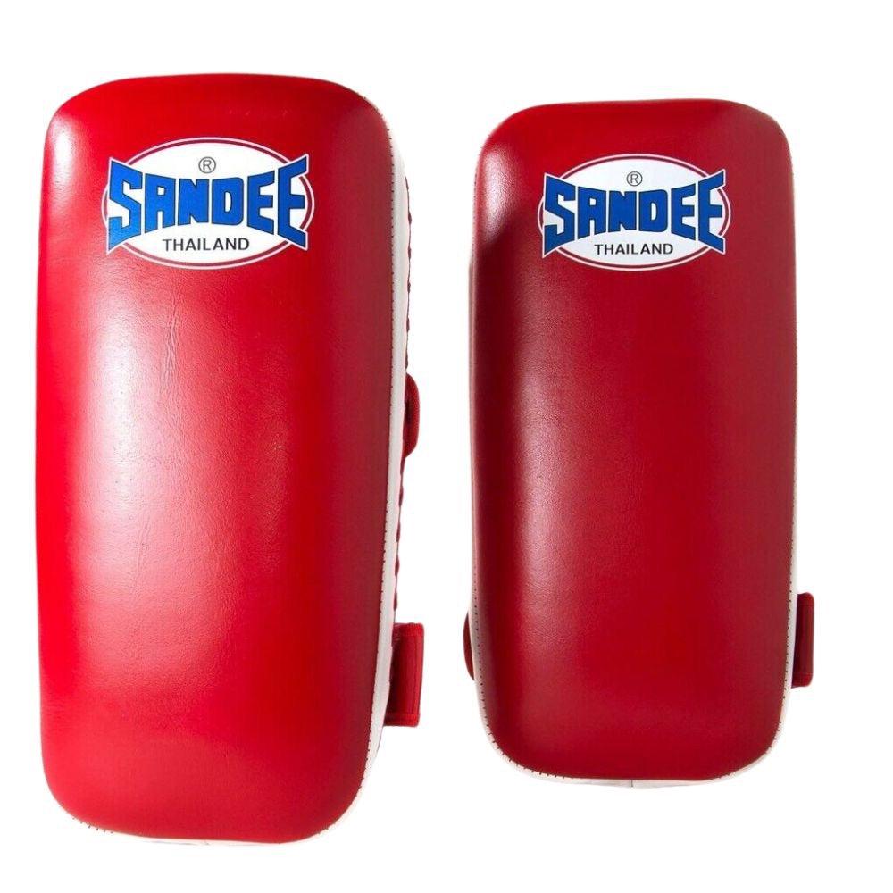 Sandee Muay Thai Kick Pads - Red/White