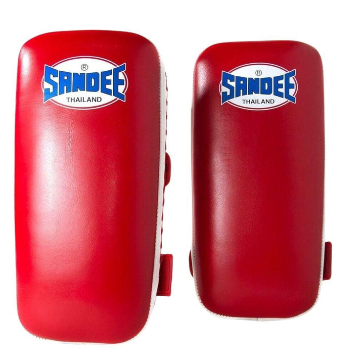 Sandee Muay Thai Kick Pads - Red/White