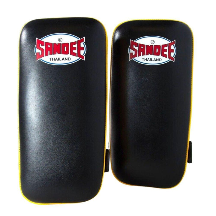 Sandee Muay Thai Kick Pads - Black/Yellow