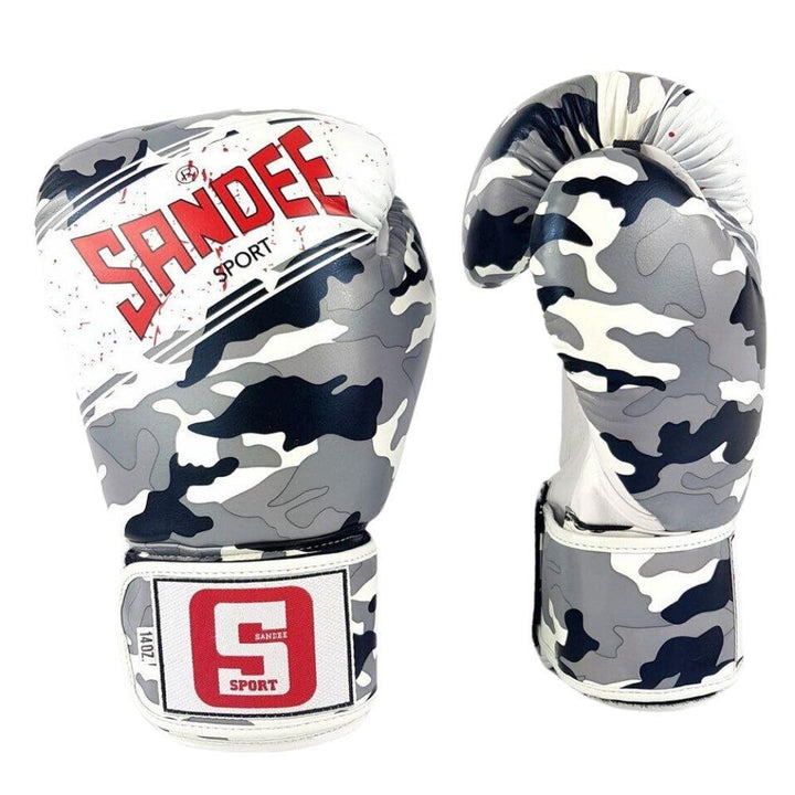 Sandee Sport Boxing Gloves - Grey Camo
