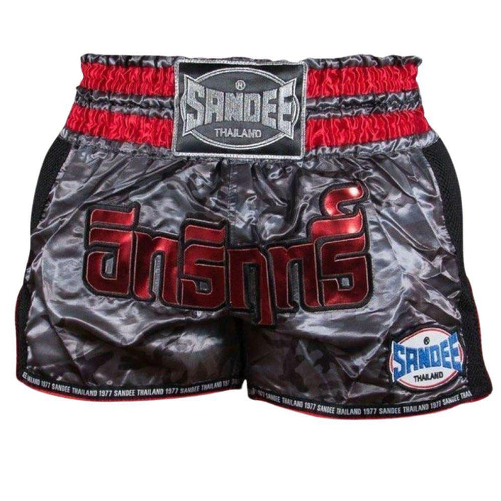 Sandee Supernatural Muay Thai Shorts - Black/Red