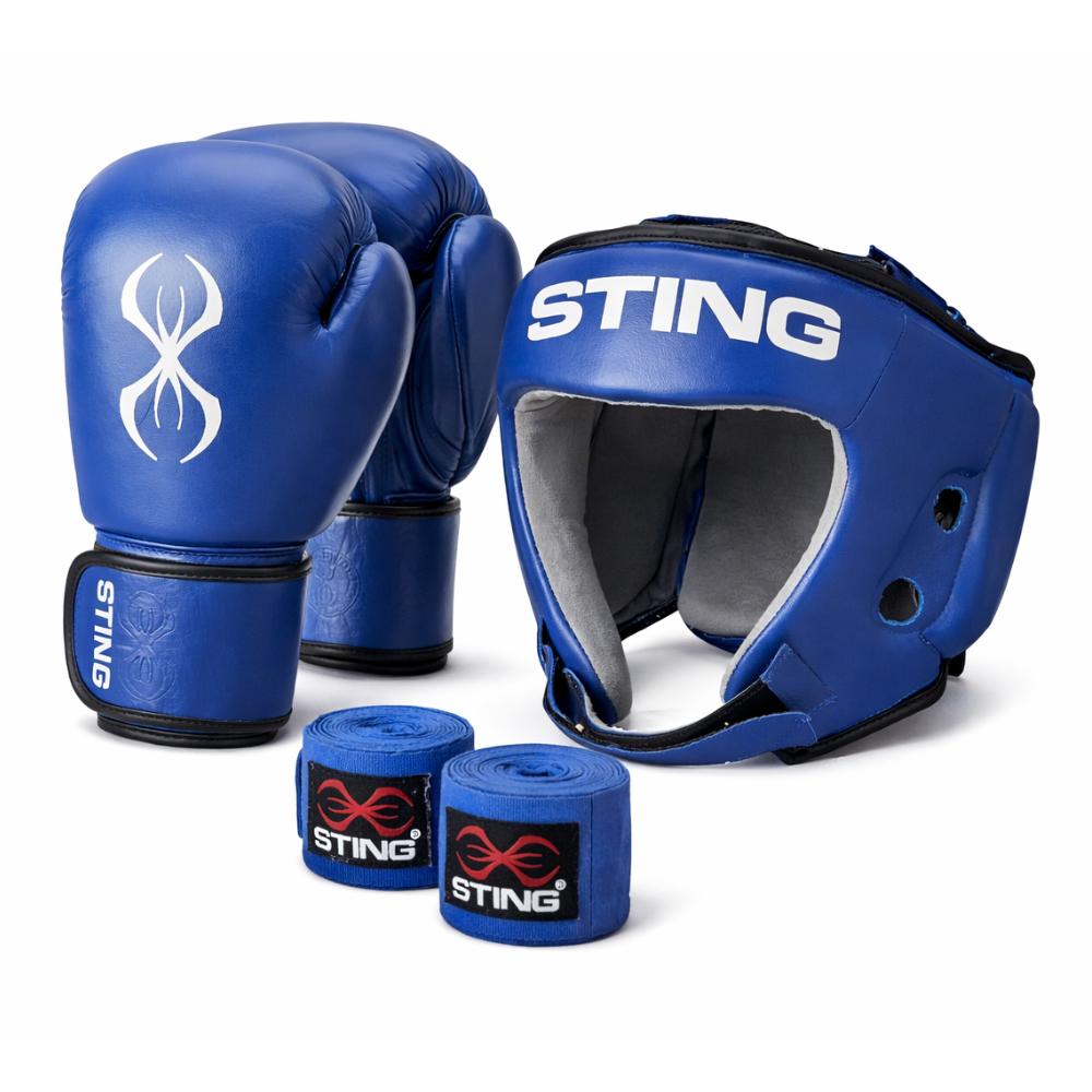 Sting Competition Approved Boxing Bundle - Blue-Fight Equipment UK