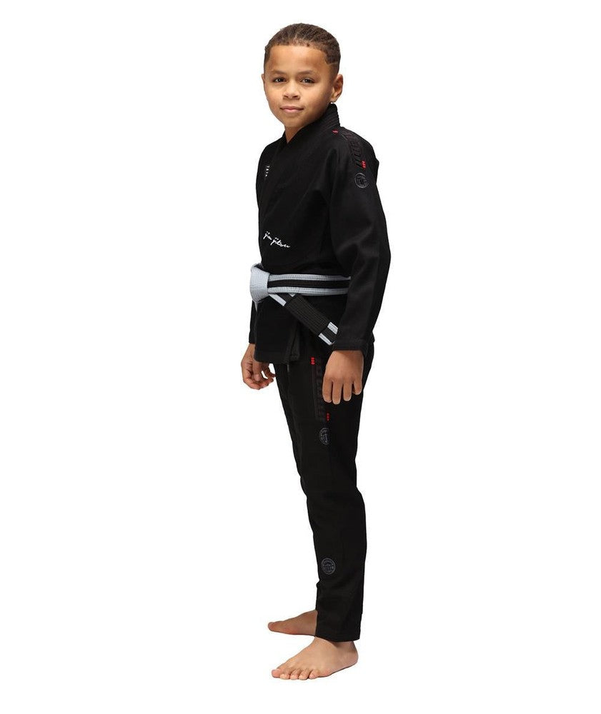 Tatami Elements Kids Superlite BJJ Gi - Black-FEUK