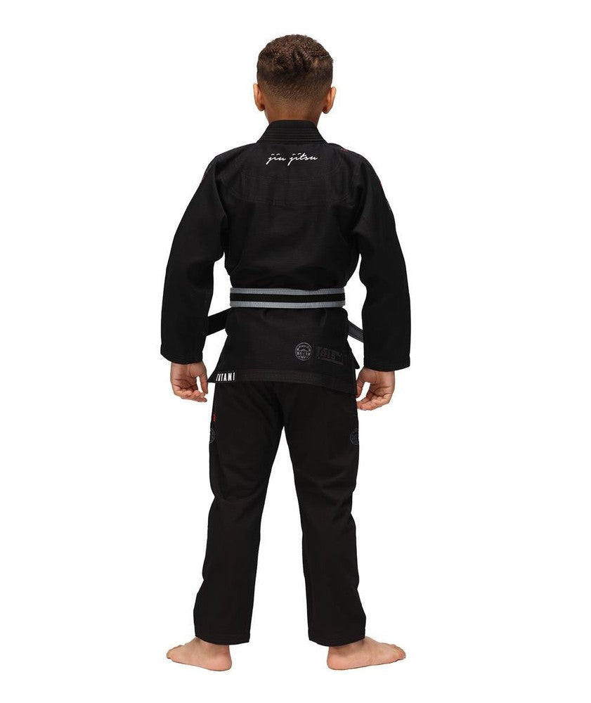 Tatami Elements Kids Superlite BJJ Gi - Black-FEUK