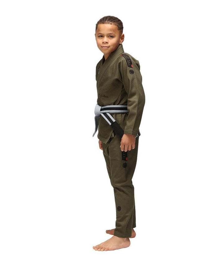 Tatami Elements Kids Superlite BJJ Gi - Khaki-FEUK