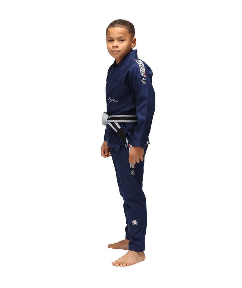 Tatami Elements Kids Superlite BJJ Gi - Navy Blue-FEUK