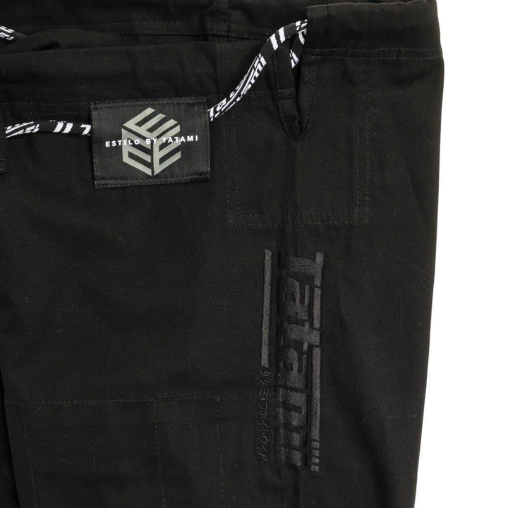 Tatami Black Label Ladies Estilo BJJ Gi - Black/Black-FEUK