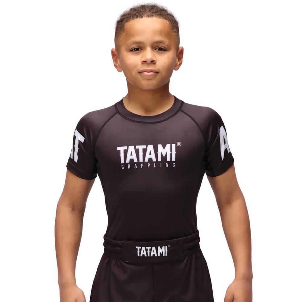 Tatami Kids Raven Short Sleeve BJJ Rash Guard