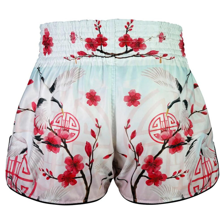TUFF High-Cut Retro Muaythai Shorts Akai Tsuru The Red Crane-TUFF Sport