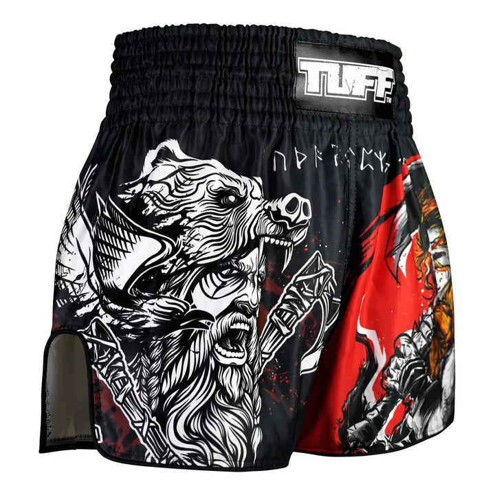 TUFF High-Cut Retro Muaythai Shorts The Barbarian-TUFF Sport