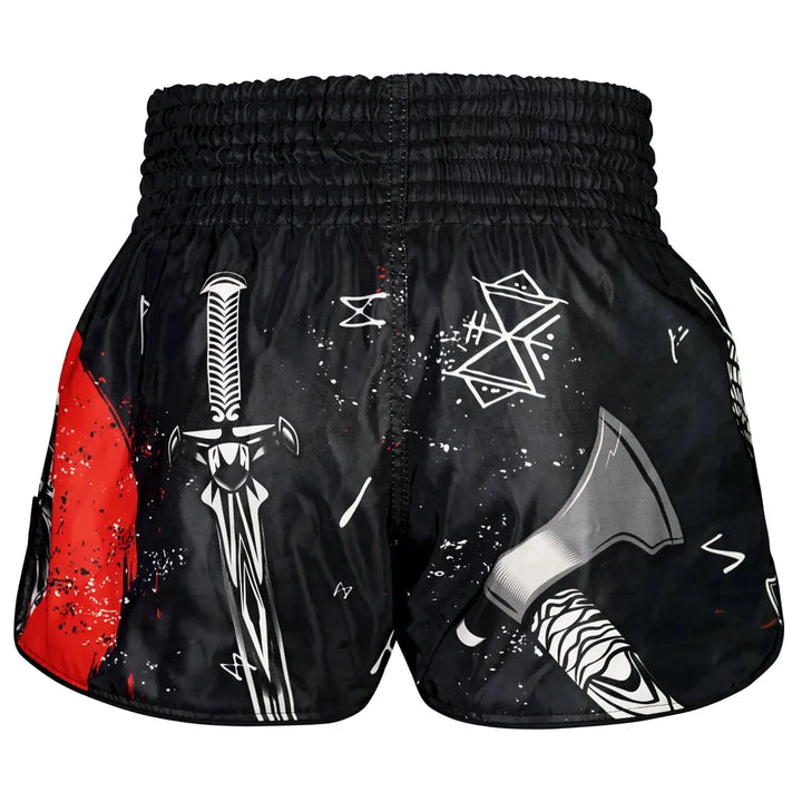 TUFF High-Cut Retro Muaythai Shorts The Barbarian-TUFF Sport