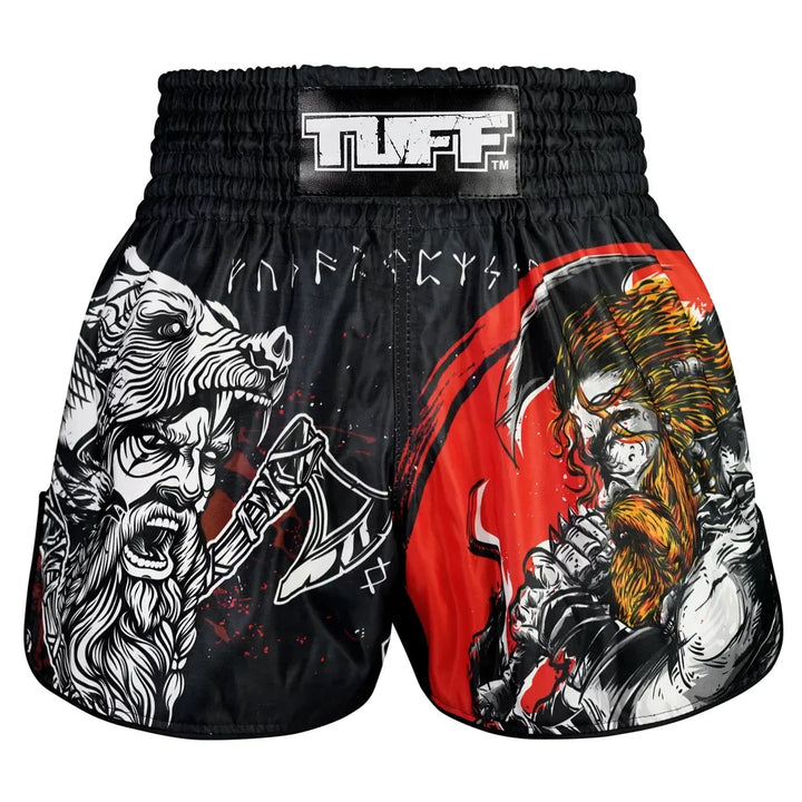 TUFF High-Cut Retro Muaythai Shorts The Barbarian-TUFF Sport