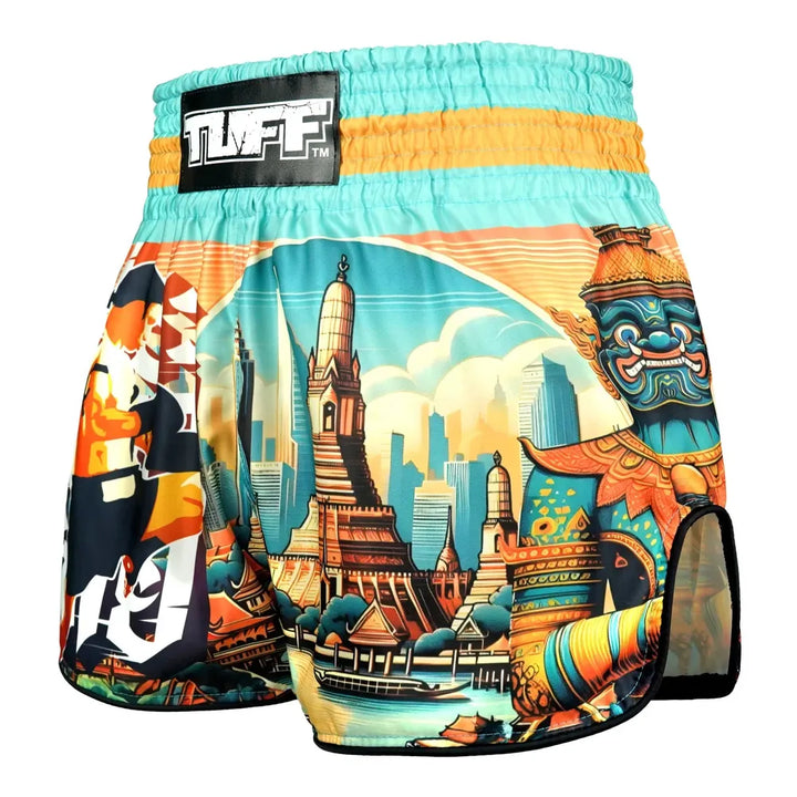 TUFF High-Cut Retro Muaythai Shorts The Legacy of Thailand-TUFF Sport