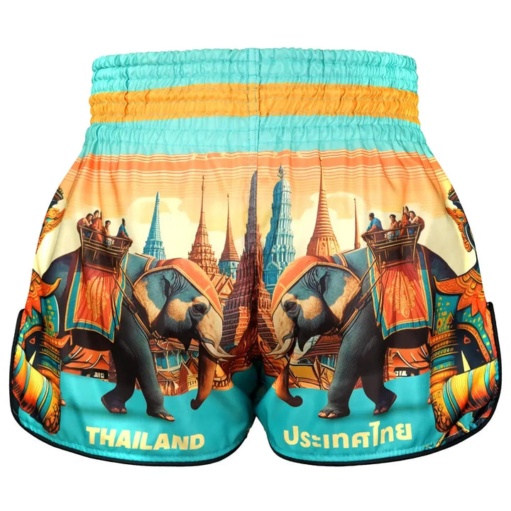 TUFF High-Cut Retro Muaythai Shorts The Legacy of Thailand-TUFF Sport
