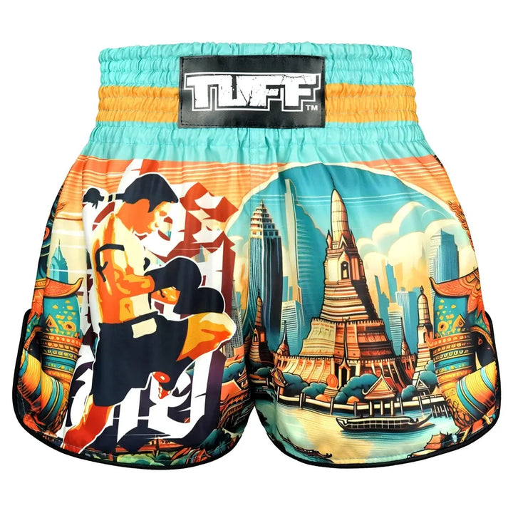 TUFF High-Cut Retro Muaythai Shorts The Legacy of Thailand-TUFF Sport