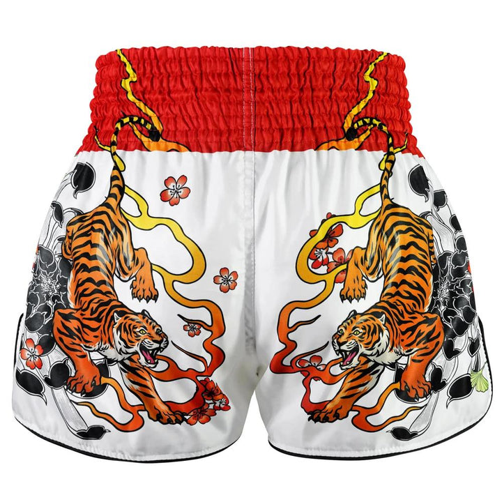TUFF High-Cut Retro Muaythai Shorts Tora Chikara Power of Tiger-TUFF Sport