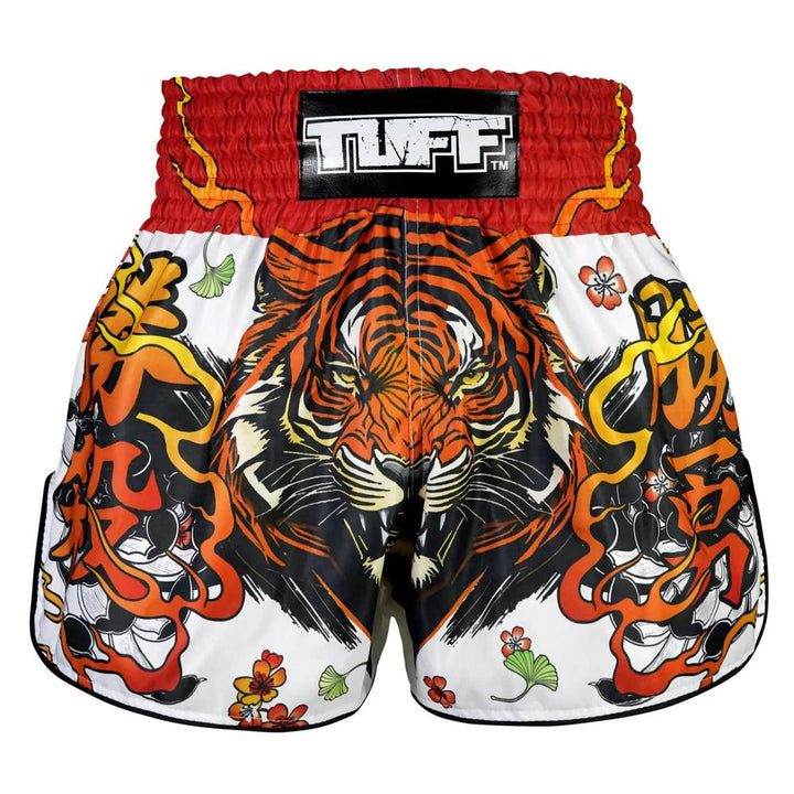 TUFF High-Cut Retro Muaythai Shorts Tora Chikara Power of Tiger-TUFF Sport