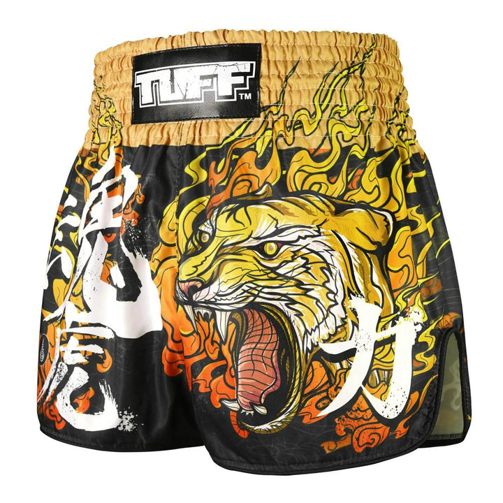 TUFF High-Cut Retro Muaythai Shorts Tora Mazuka The True Tiger-TUFF Sport