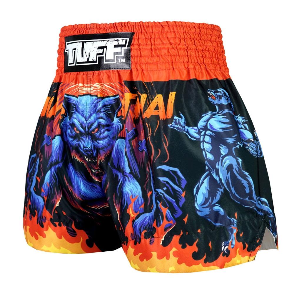 TUFF Muay Thai Shorts - Midnight Werewolf