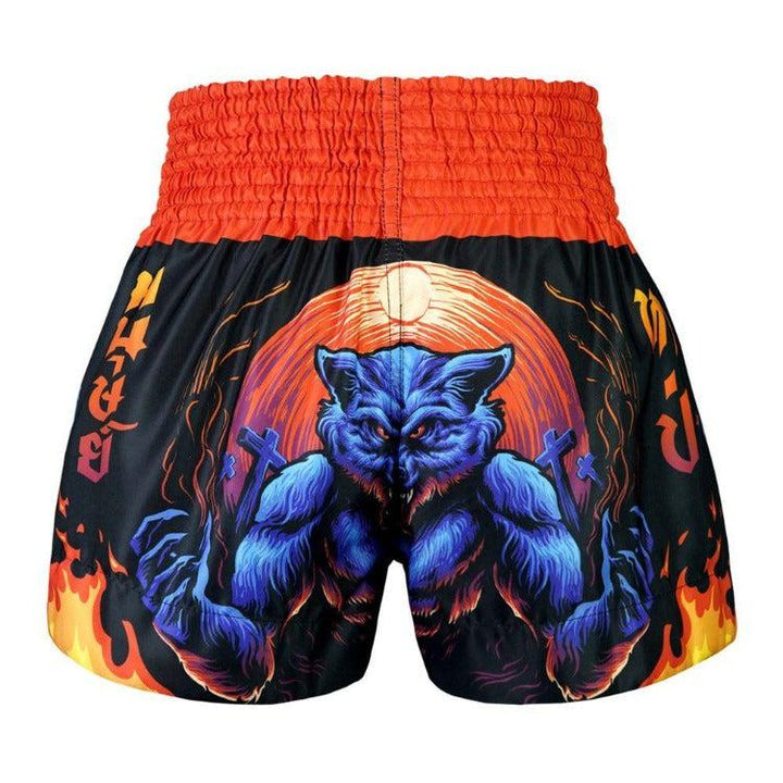 TUFF Muay Thai Shorts - Midnight Werewolf