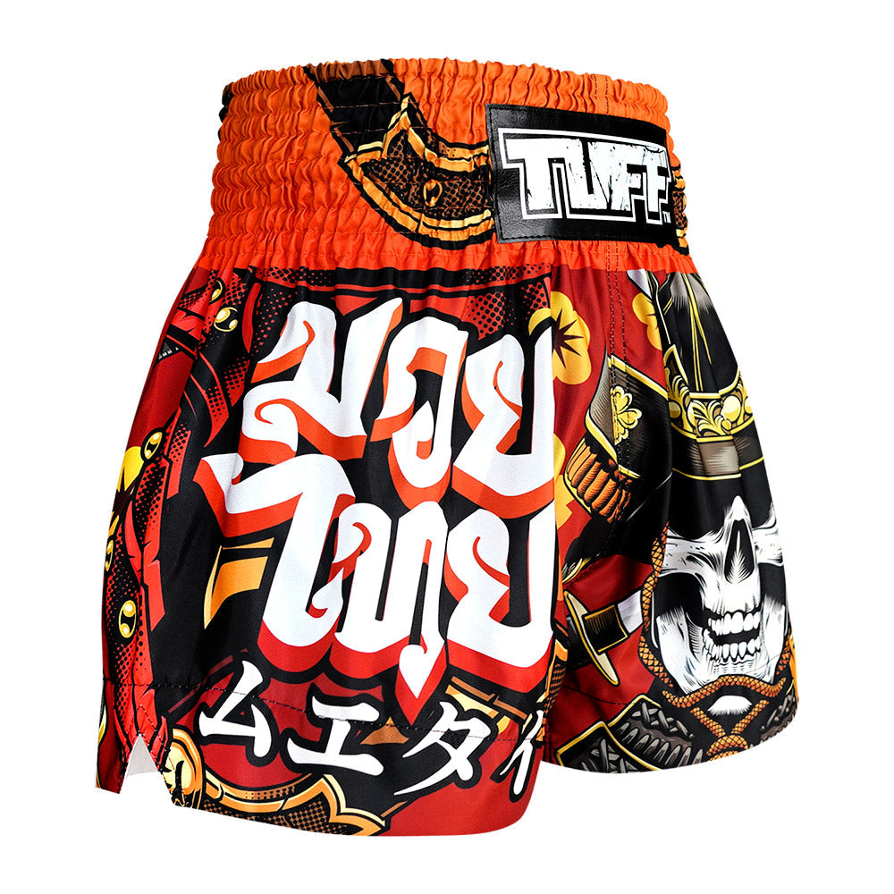 TUFF Muay Thai Shorts - Samurai Skull