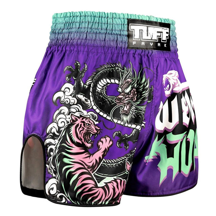 TUFF Payak Muay Thai Shorts - RMS012 - Shadow & Flame-Tuff