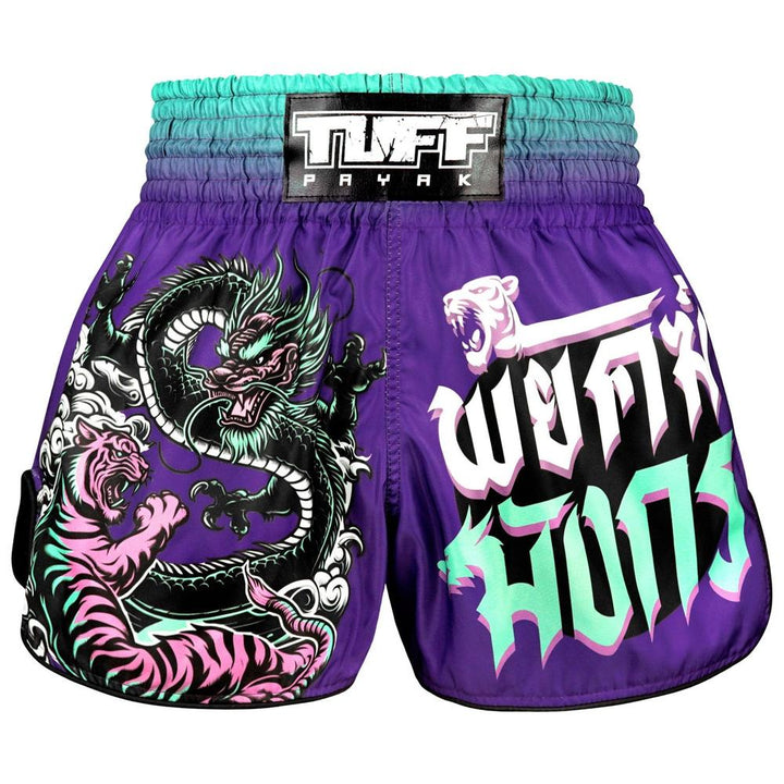 TUFF Payak Muay Thai Shorts - RMS012 - Shadow & Flame-Tuff